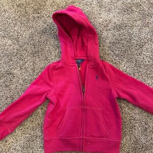 Polo Ralph Lauren Pink Zip Hoodie Sweatshirt Toddler 4T